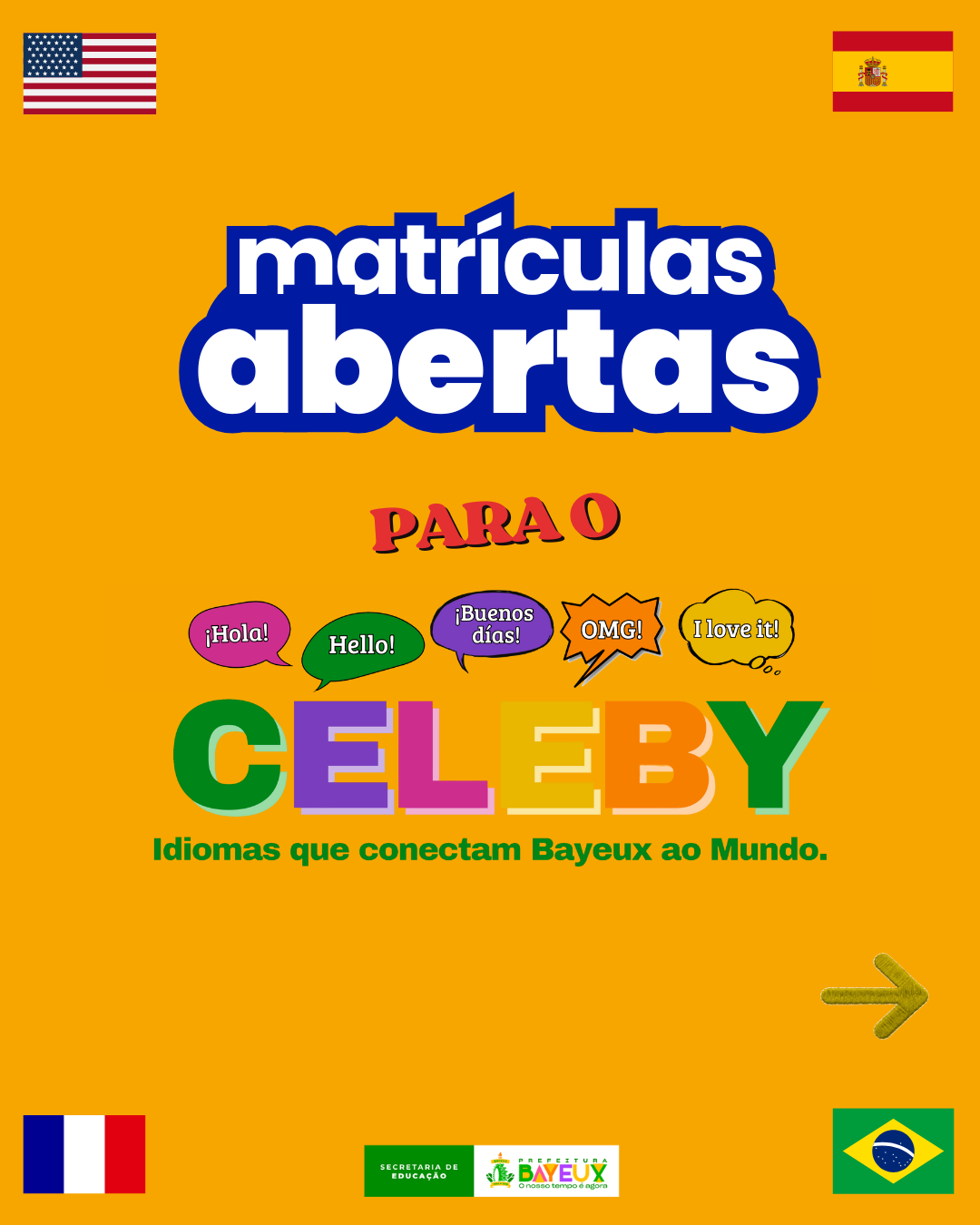O CELEBY está de volta às aulas e as MATRÍCULAS para 2026 já estão ABERTAS!